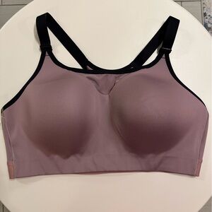 All In Motion Lavender and black racerback sports bra